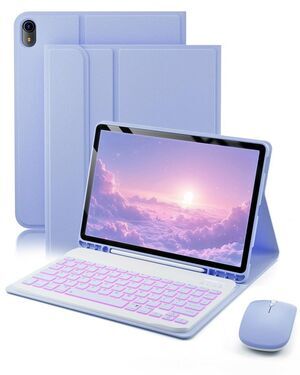 Purple detachable magnetic Keyboard Casen For iPad 11th A16 2025 10th Gen 2022